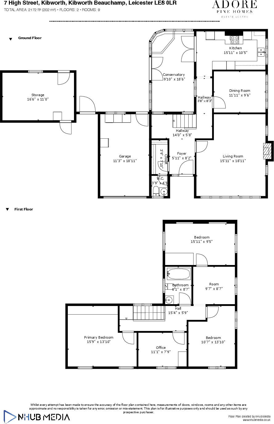 7 High Street, Kibworth, LE8 0LR floorplan