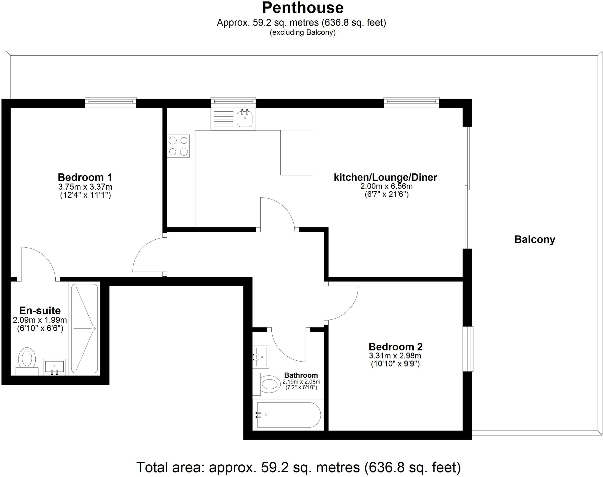 Station Road Paddock Wood TN12 floorplan