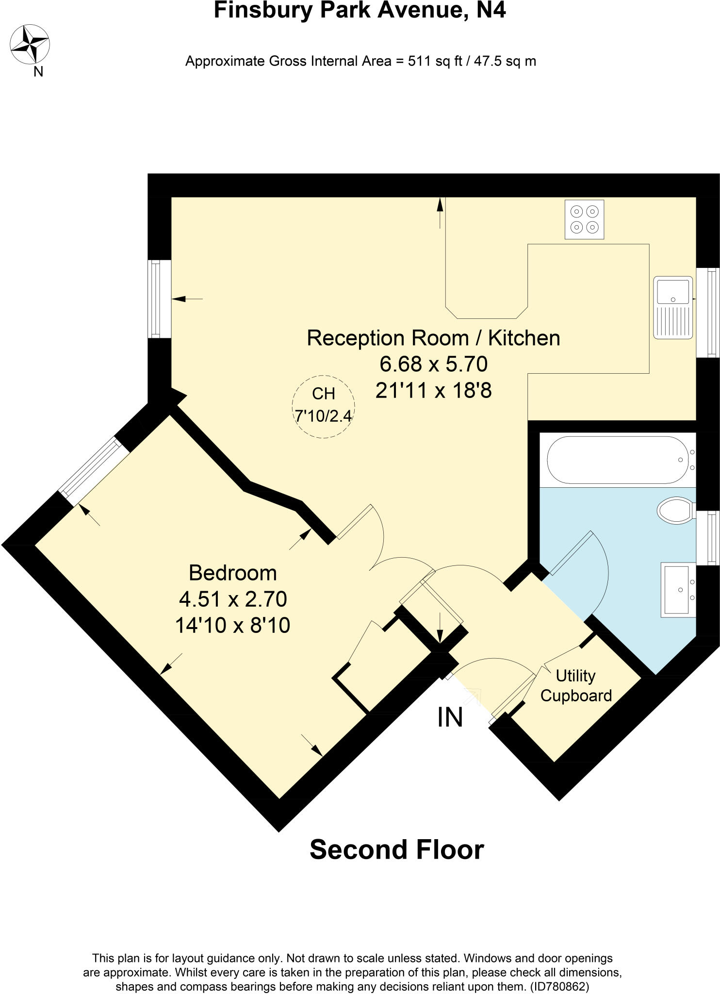 Finsbury Park Avenue, London, N4 floorplan