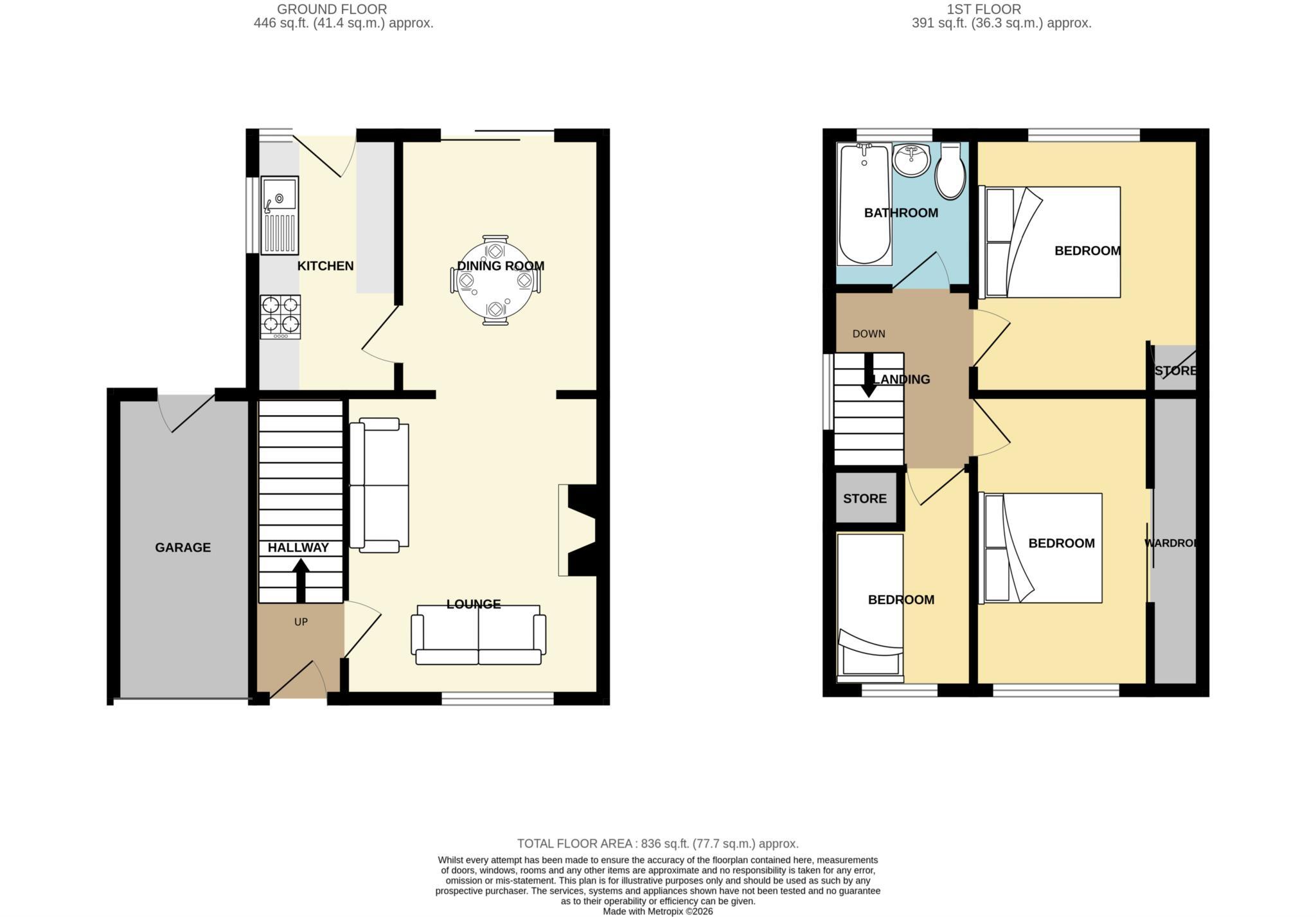 Berwick Avenue, Eastham floorplan