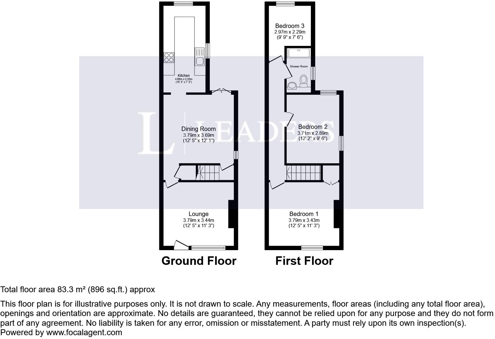 Leyton Avenue, NG17 floorplan