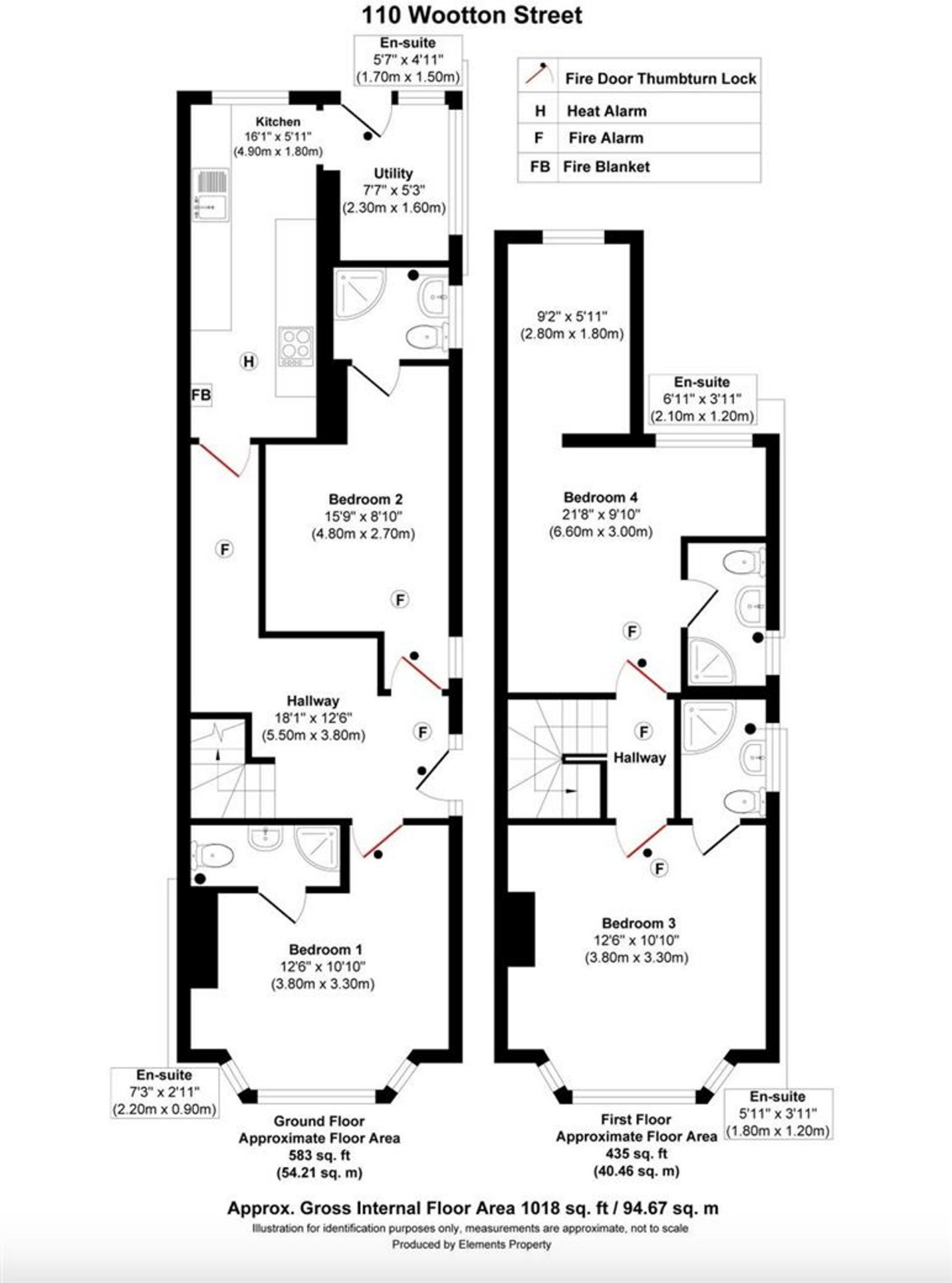 Room 2, 110 Wootton Street floorplan