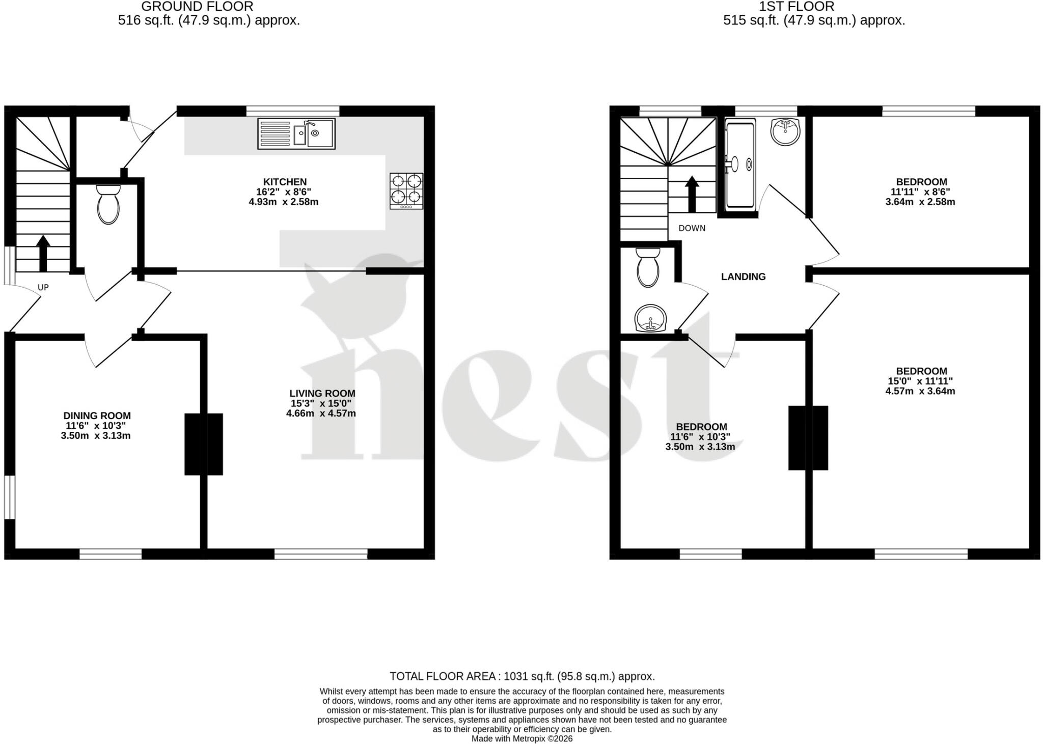 Addison Grove, Taunton, Somerset floorplan