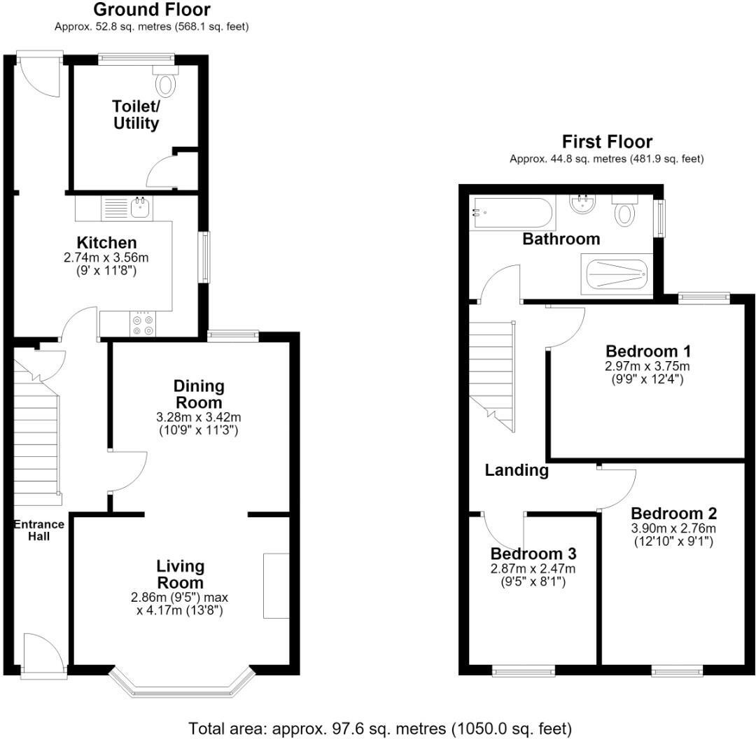 St. John Street, Ogmore Vale, Bridgend County Borough, CF32 7BA floorplan