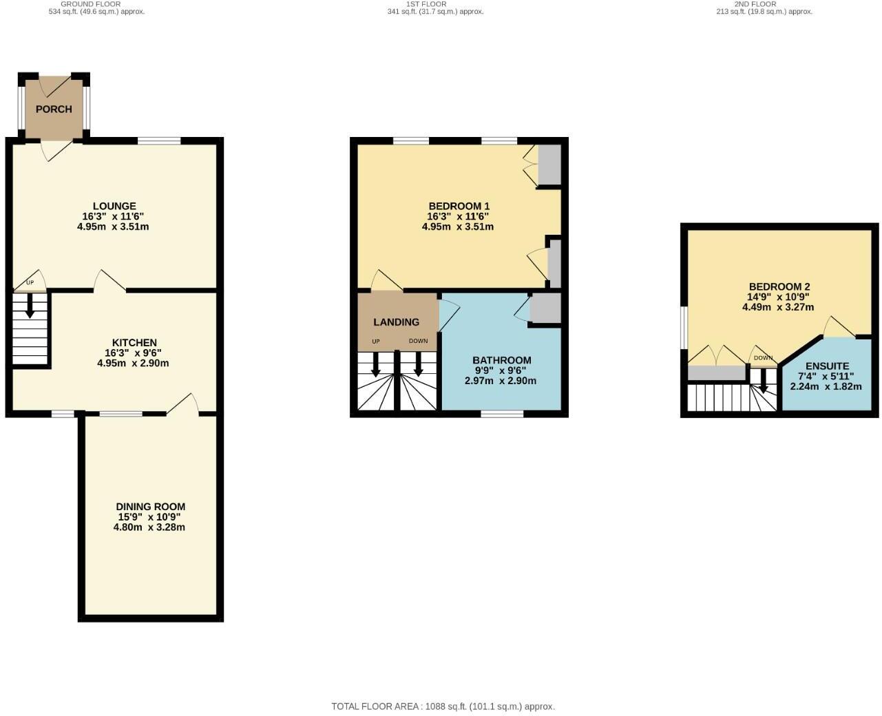 Springfield Terrace, Burnt Yates, Harrogate floorplan