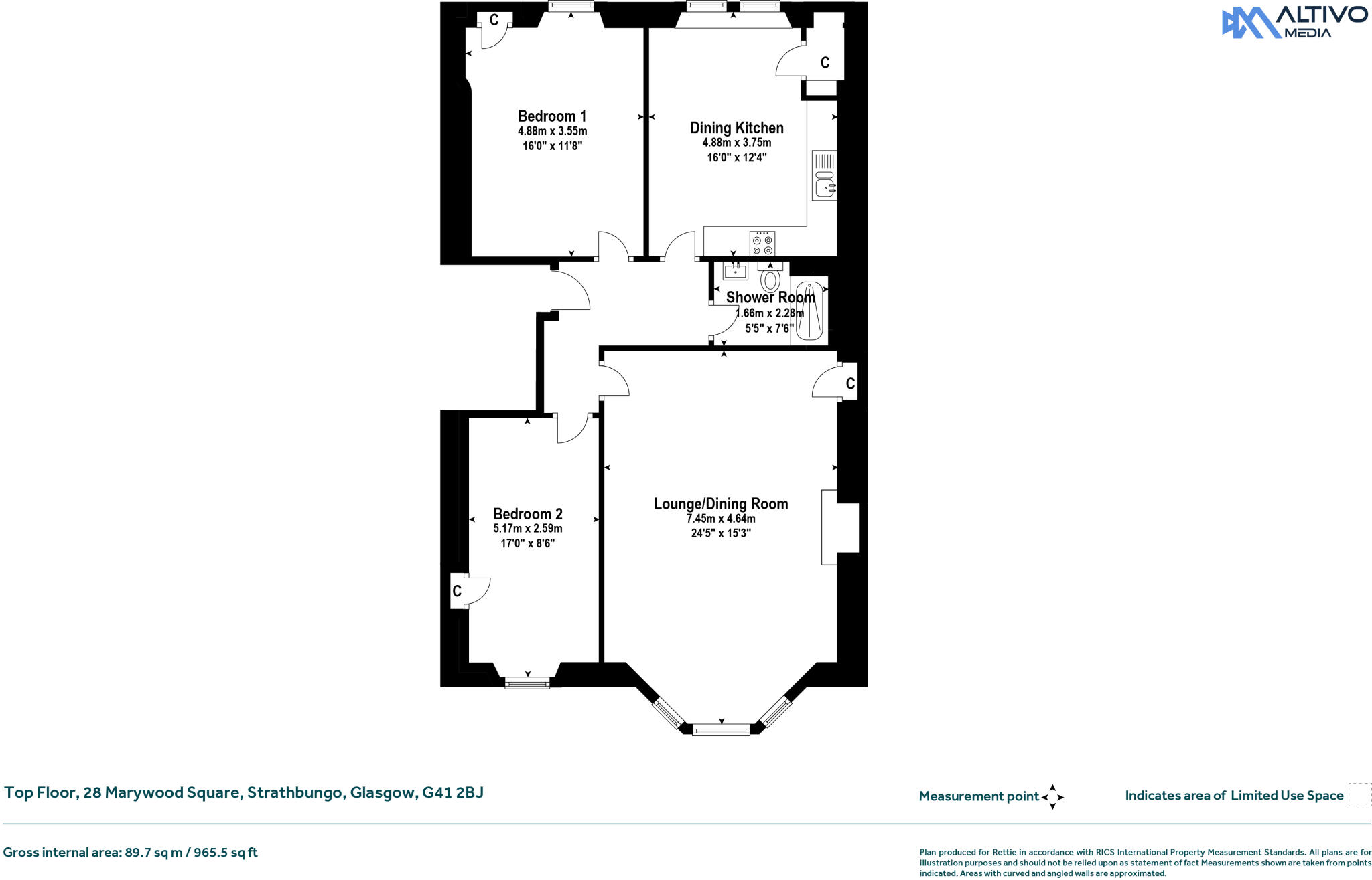 Marywood Square, Strathbungo, Glasgow floorplan