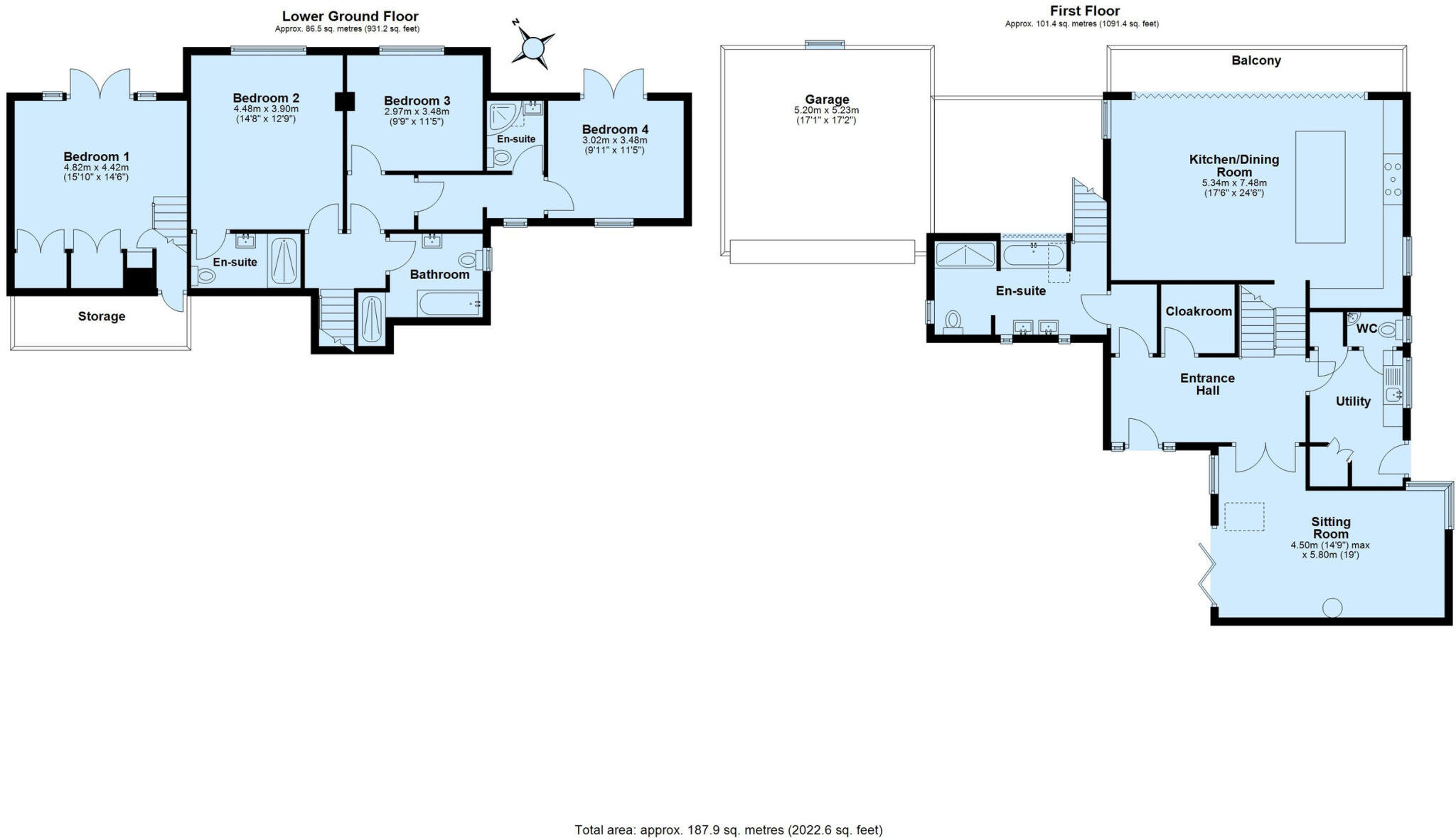 Higher Batson, Salcombe floorplan