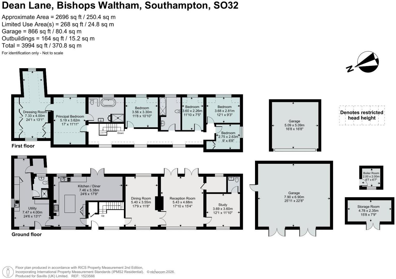 Dean Lane, Bishops Waltham, Southampton, Hampshire, SO32 floorplan