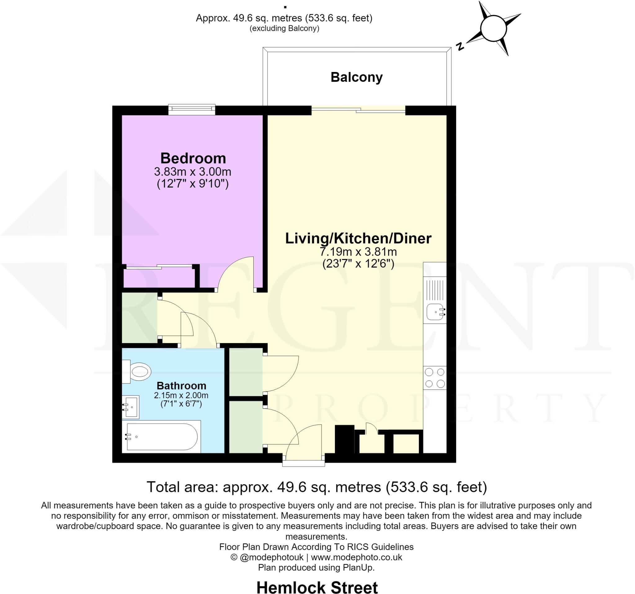 Bowline House, Hemlock St, E14 floorplan
