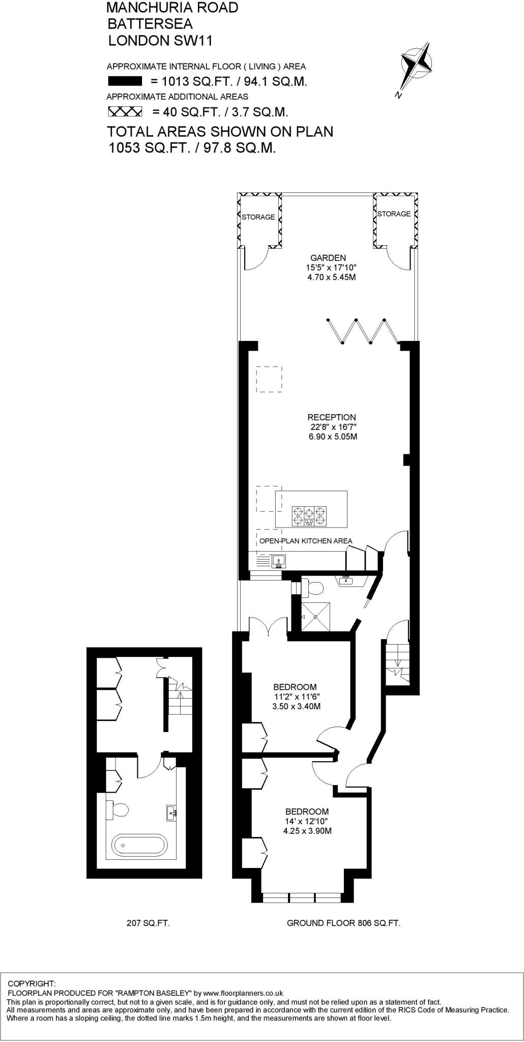 Manchuria Road, SW11 floorplan