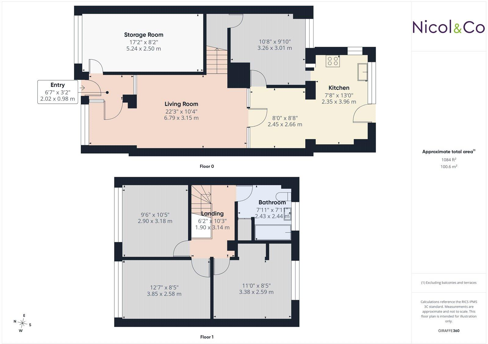 Longfellow Road, Worcester, Worcestershire, WR3 floorplan