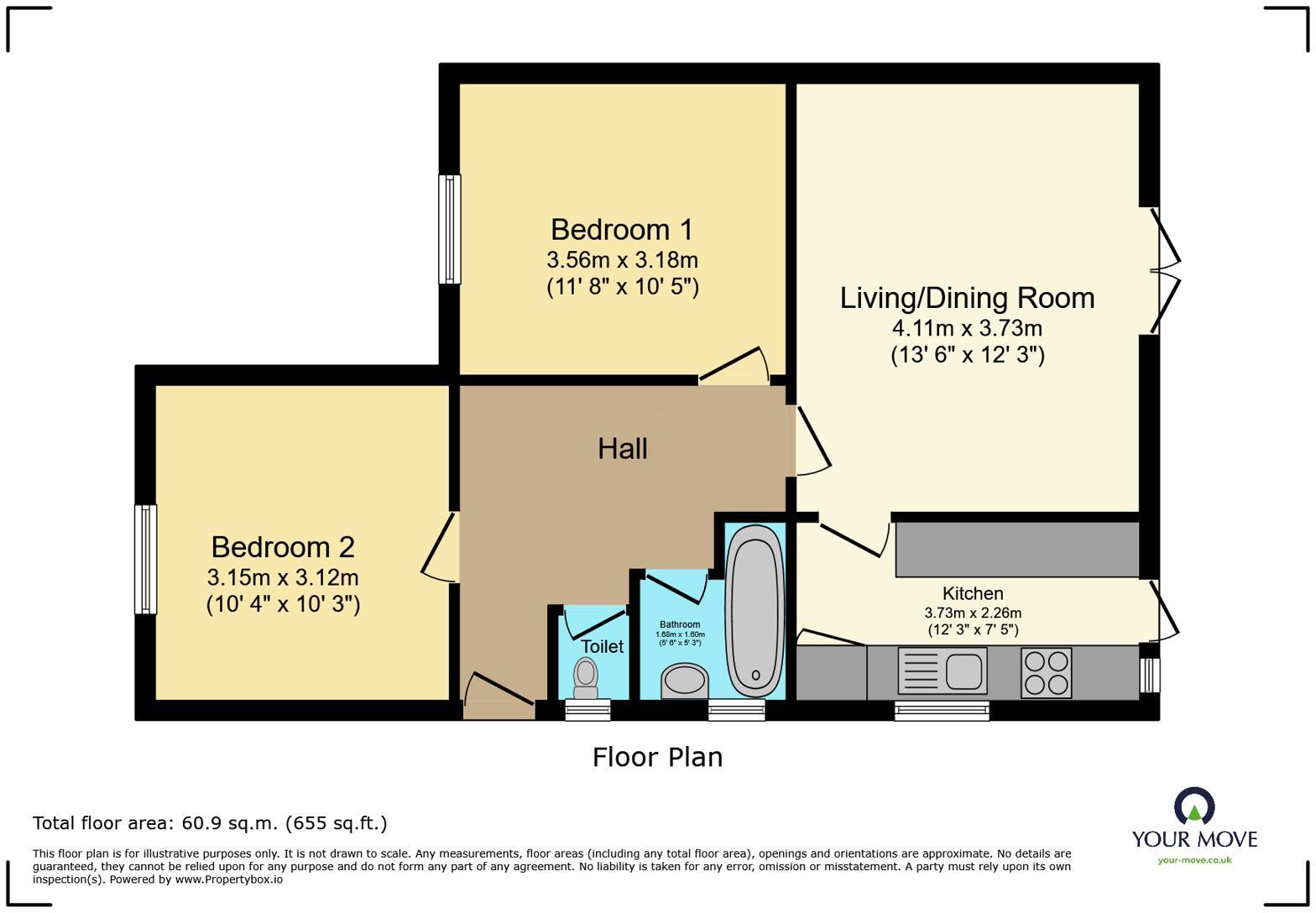 Brunswick Road, Bexleyheath, DA6 floorplan