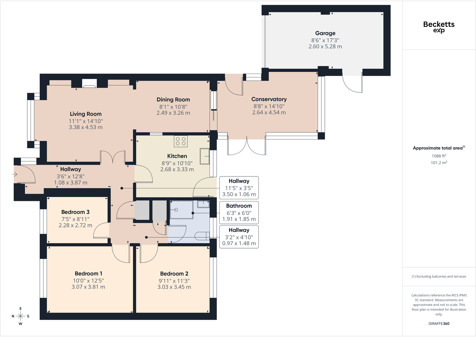 1 Blackthorn Close, Lincoln, LN2 4UE floorplan