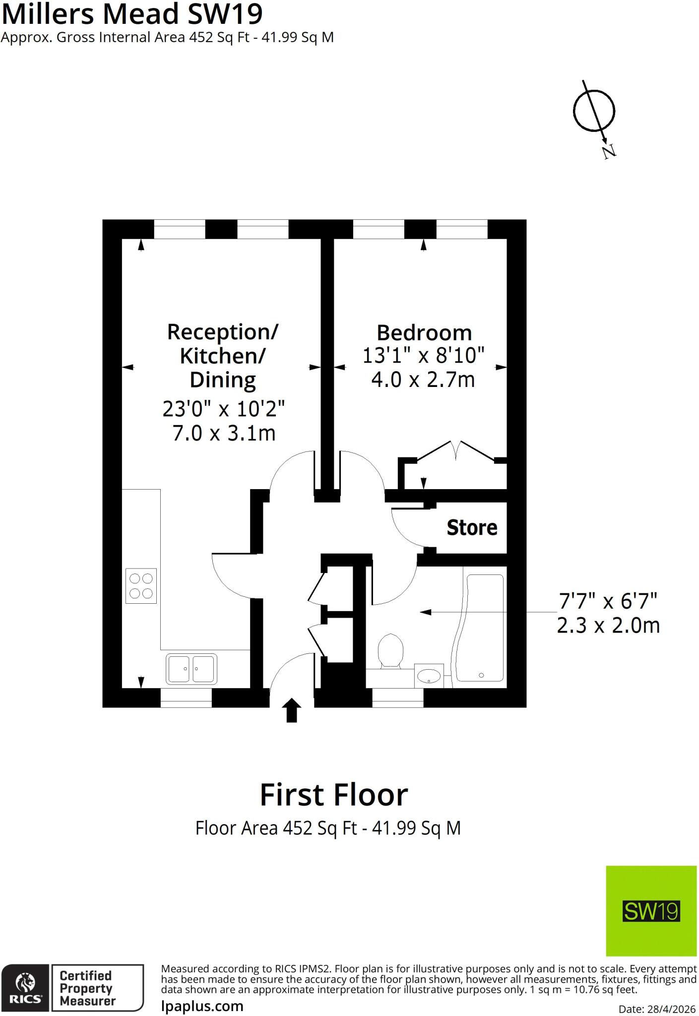 220, High Street Colliers Wood, London floorplan