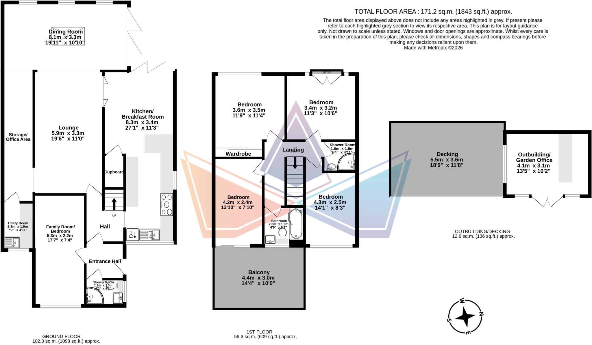 Cudham Gardens, Cliftonville, Margate, CT9 floorplan