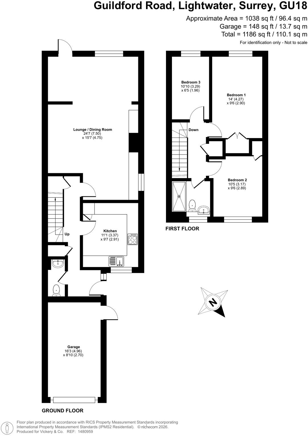 Guildford Road, Lightwater, Surrey, GU18 floorplan
