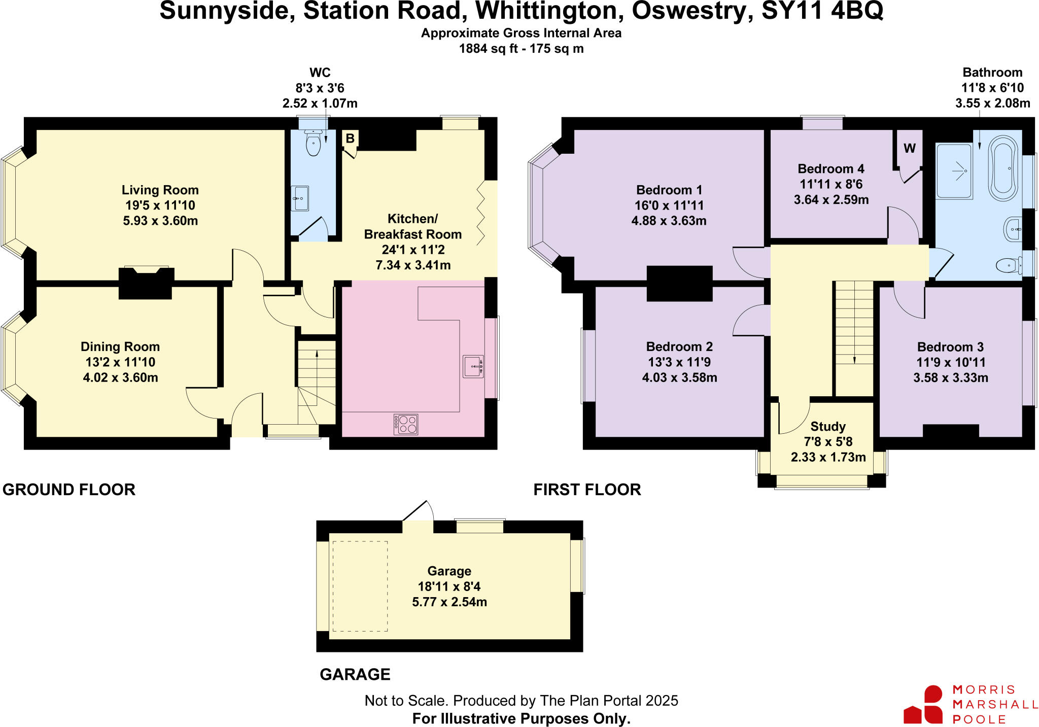 Station Road, Whittington, Oswestry, Shropshire, SY11 floorplan