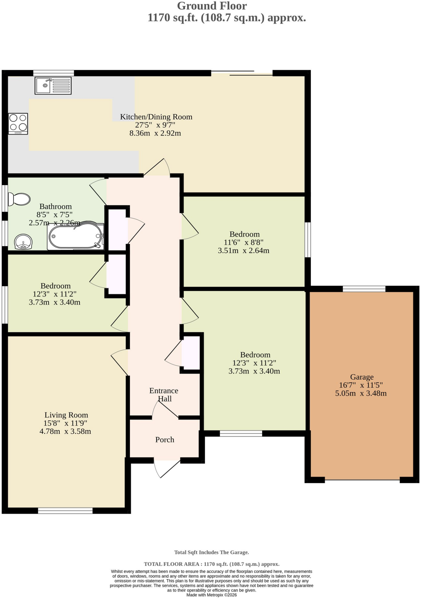 Sands Lane, Oulton floorplan