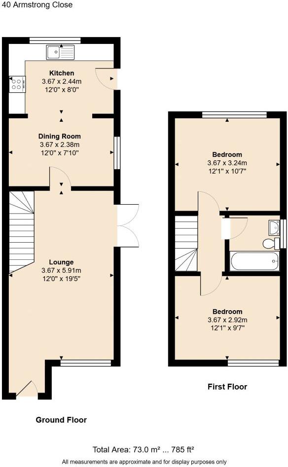 40 Armstrong Close, Birchwood, Warrington, Cheshire, WA3 6DH floorplan