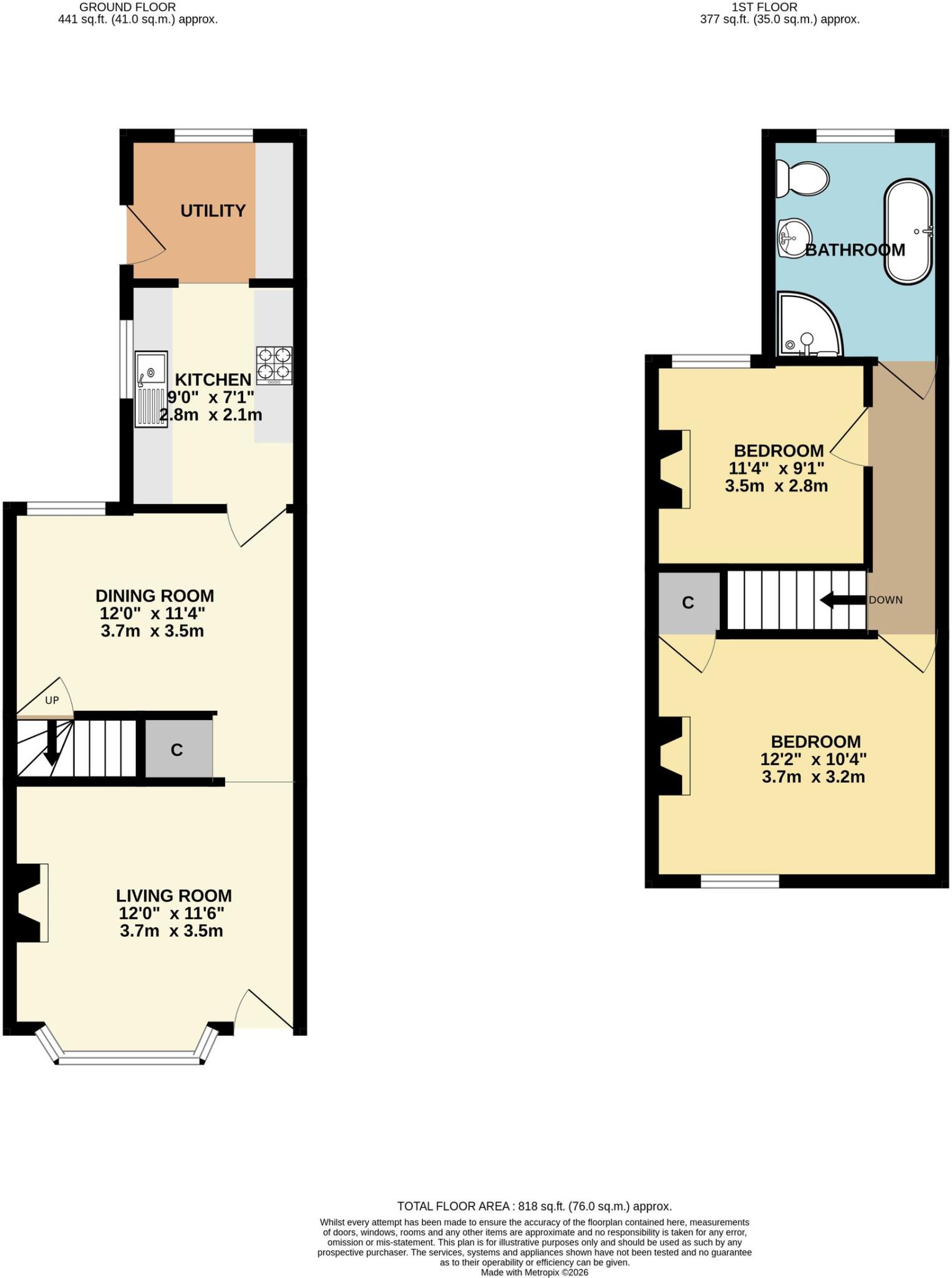 Whinfield Road, Worcester, WR3 floorplan