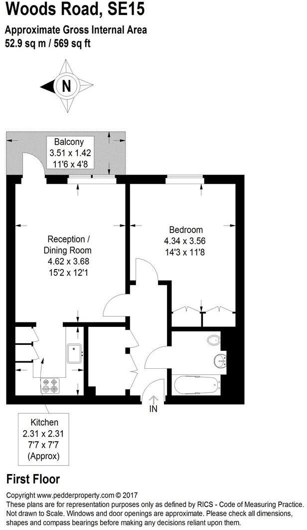 Woods Road, Peckham, London, SE15 floorplan