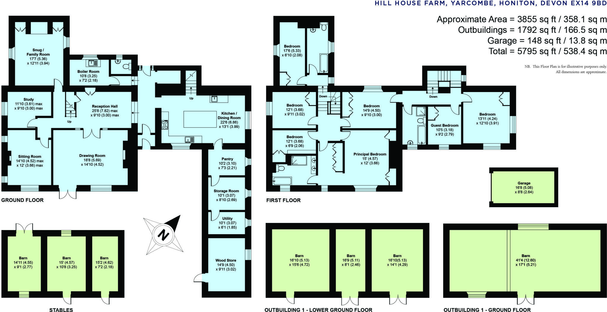 Yarcombe, Honiton, Devon, EX14 floorplan
