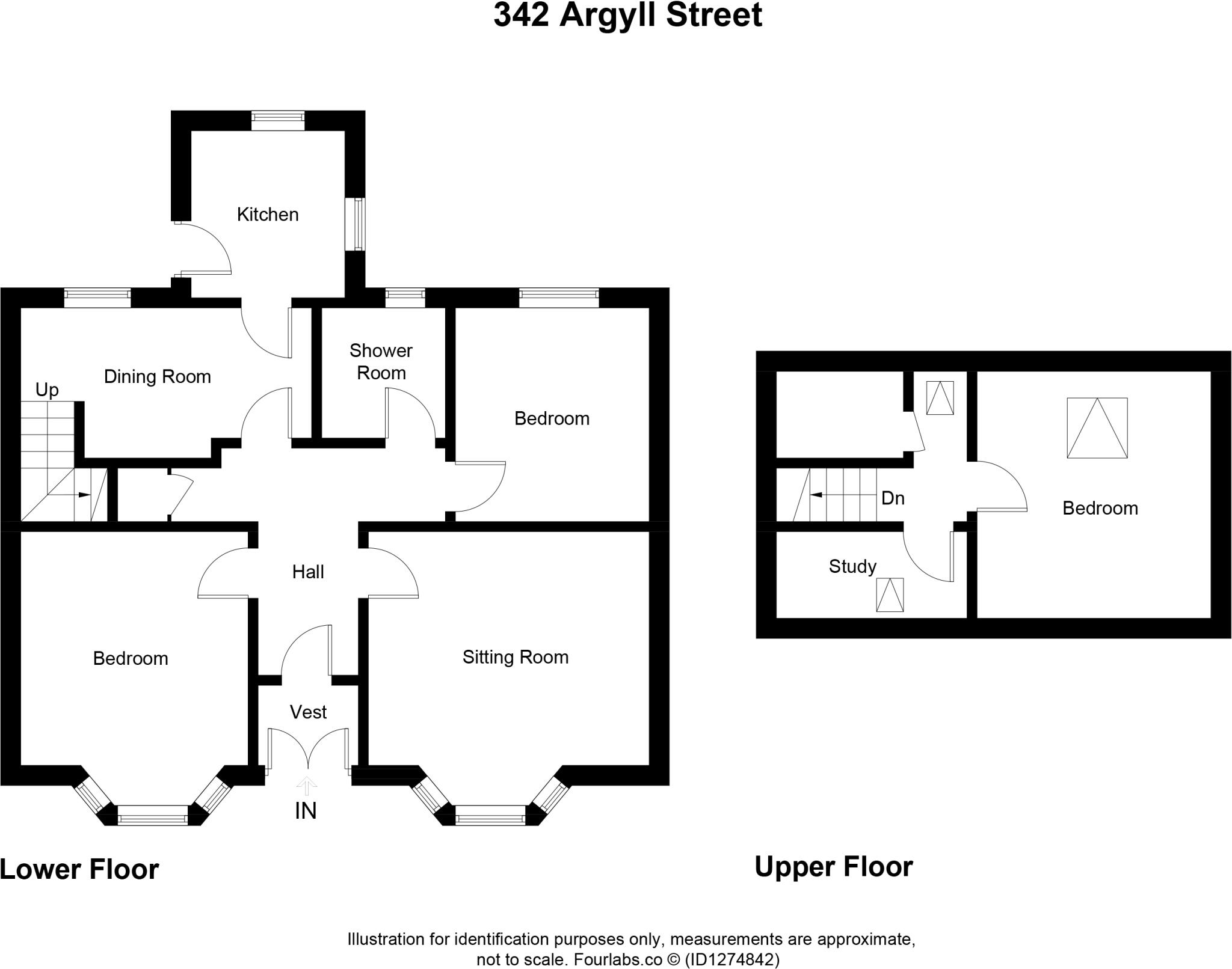 342 Argyll Street, Dunoon, Argyll and Bute, PA23 floorplan