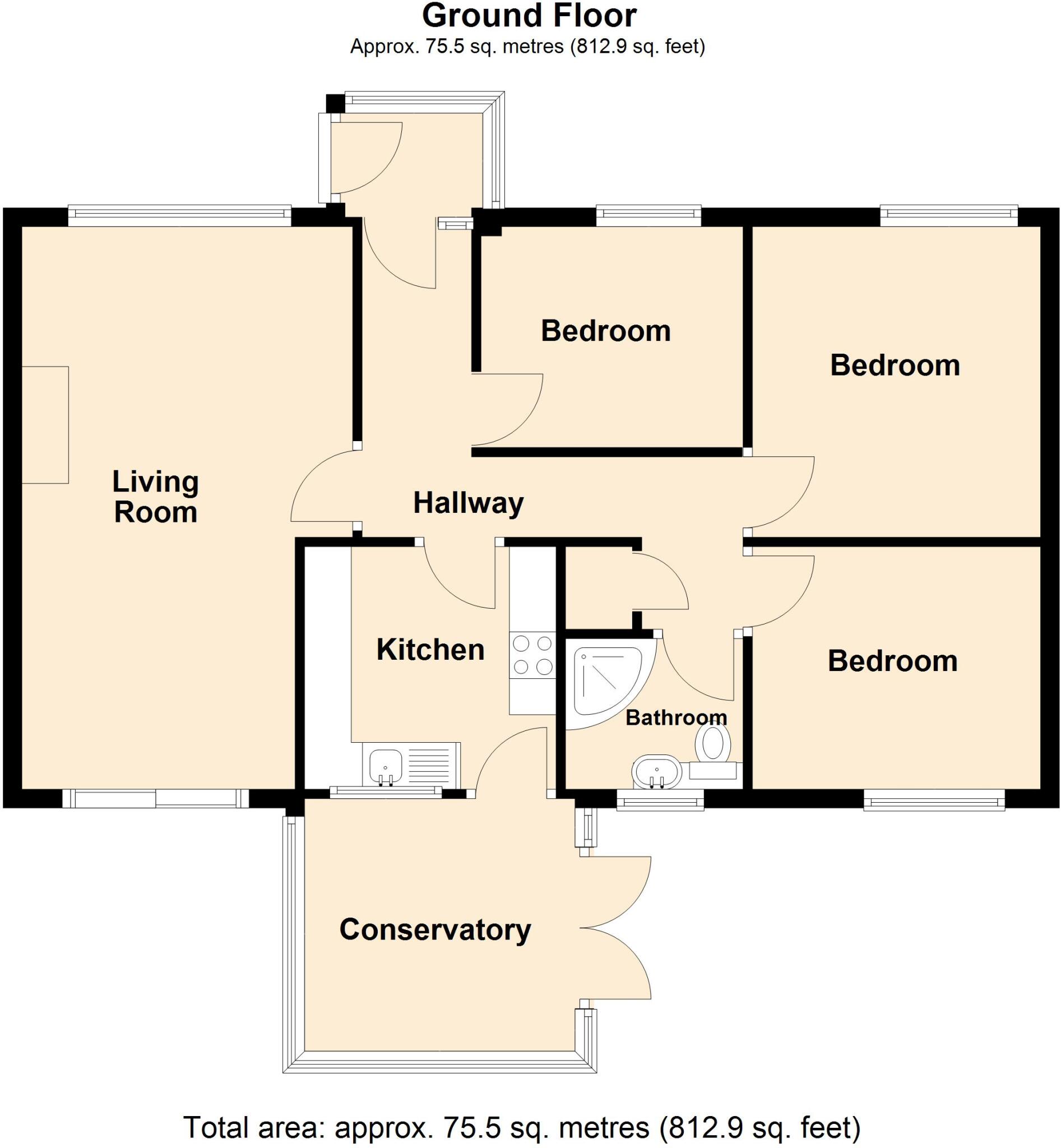 Ballards Grove, West Yelland, Barnstaple, EX31 floorplan