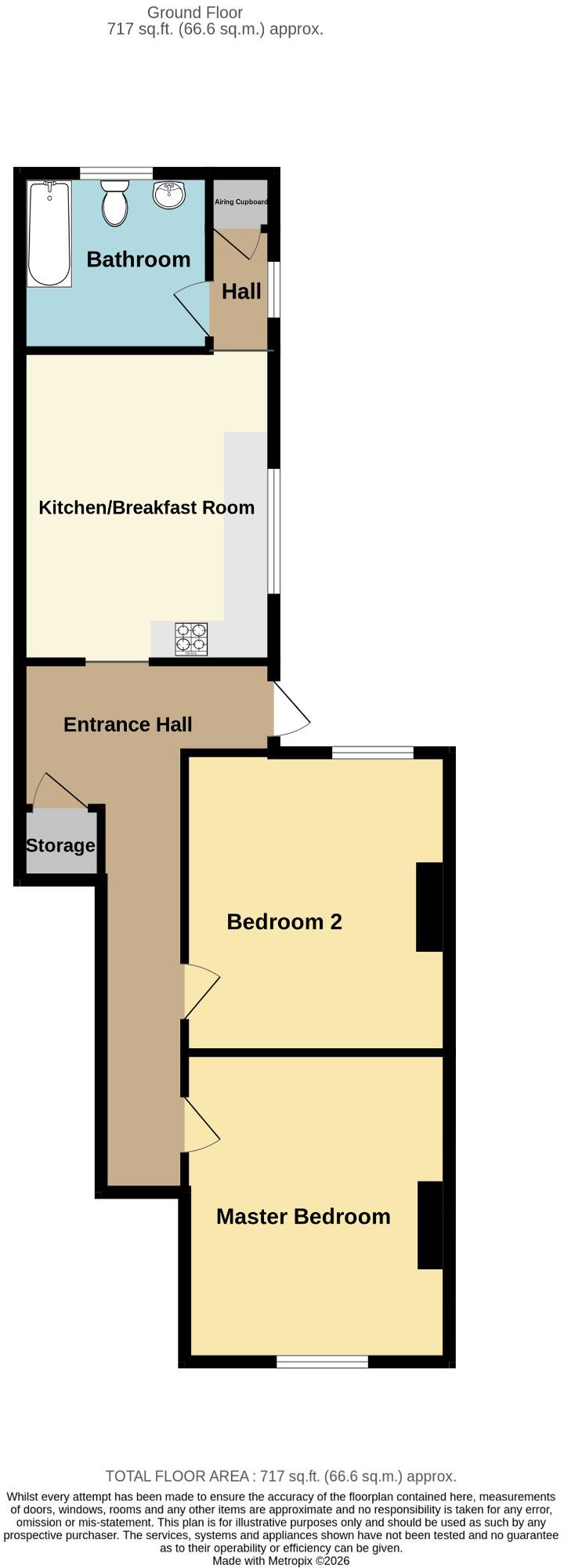 Alma Road, Southampton floorplan