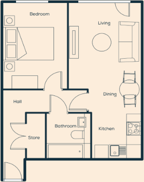 Apartment 7, Gramercy Tower, Curran Road, Butetown, Cardiff floorplan