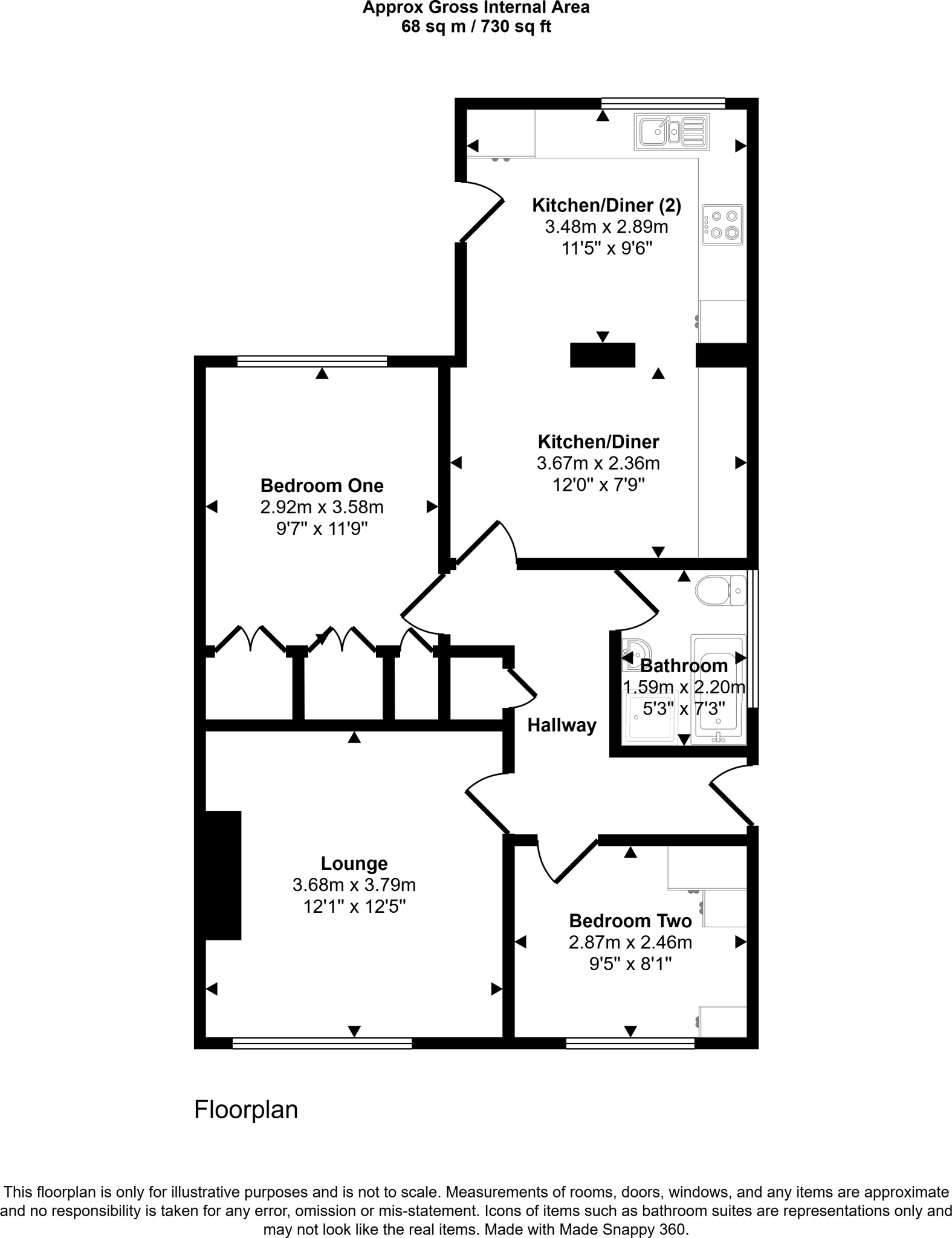 Whitefield Crescent, Houghton Le Spring, Tyne and Wear, DH4 7QT floorplan