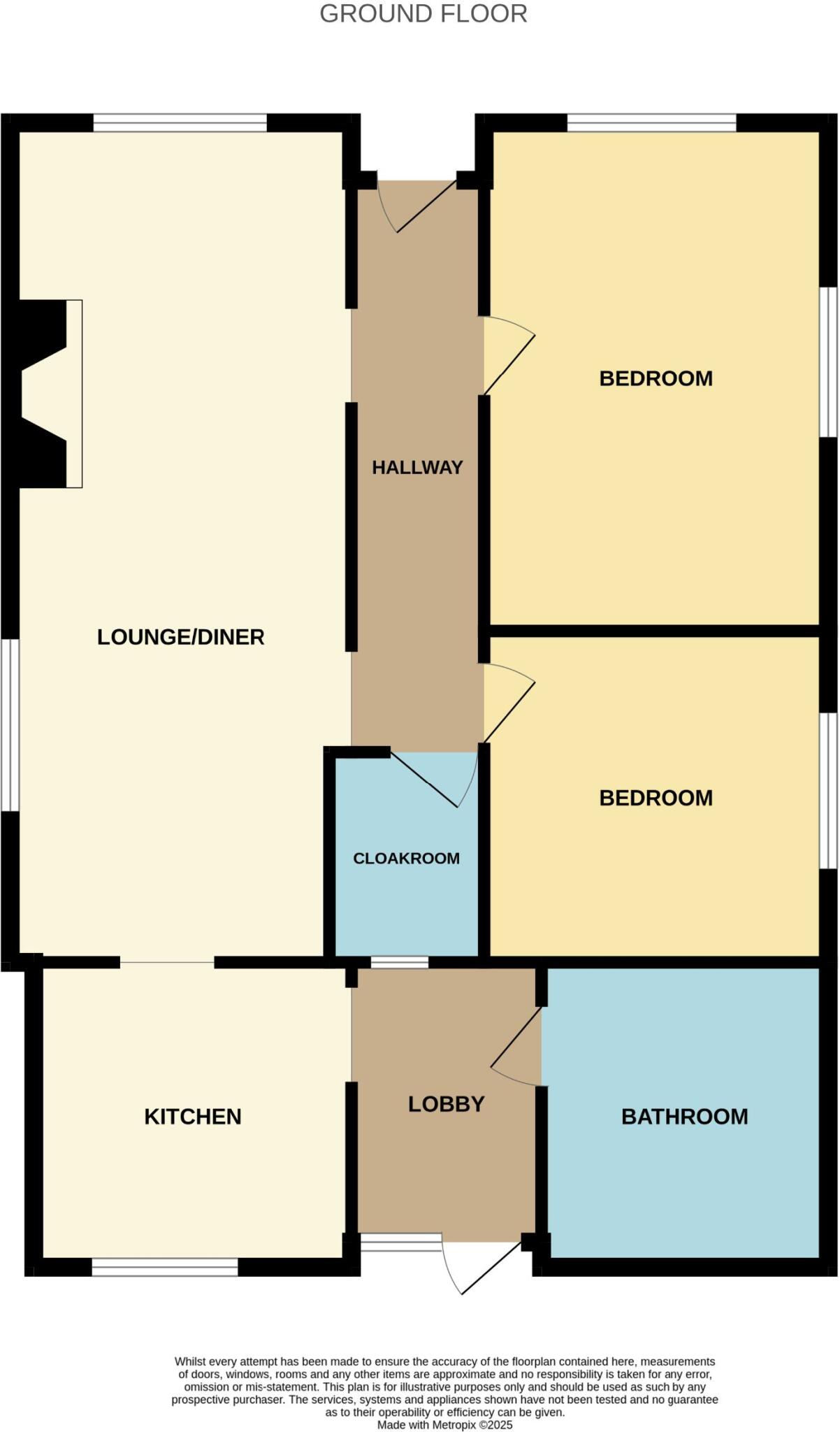 Burrs Road, Great Clacton floorplan