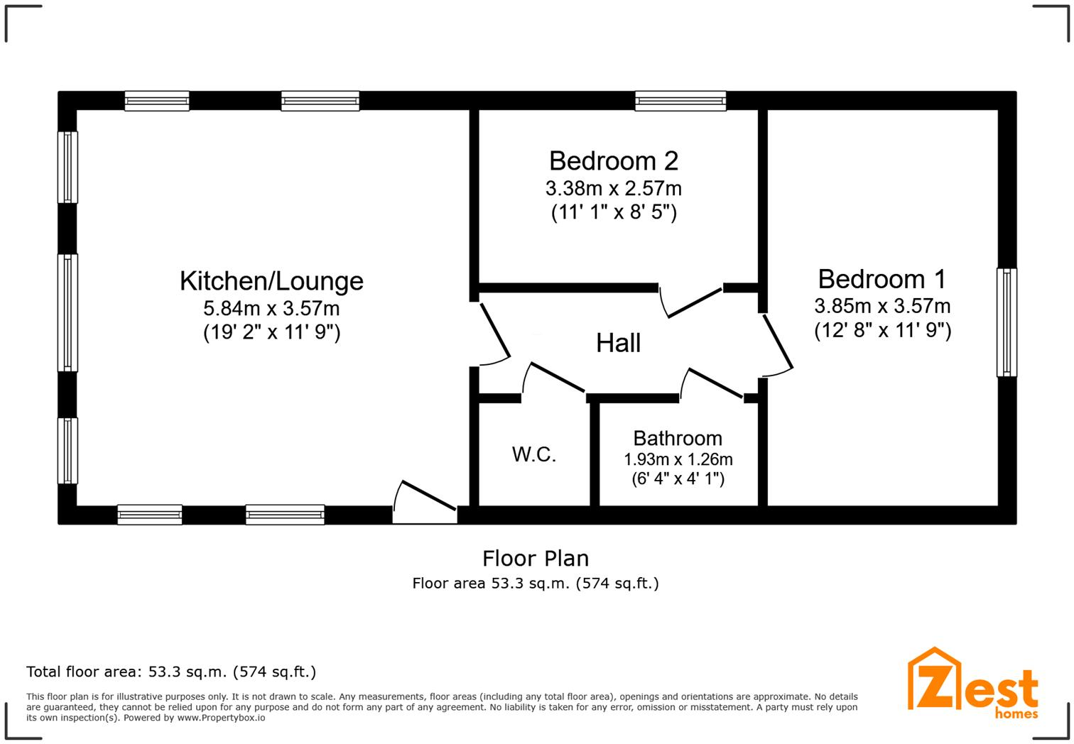 St. Johns Road, Whitstable floorplan