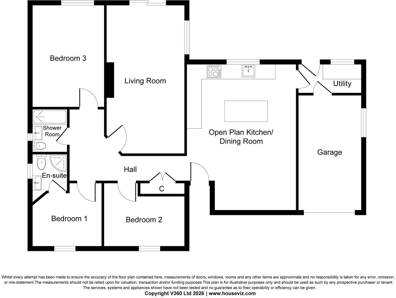 9, Longfield Drive, Camelford, PL32 floorplan