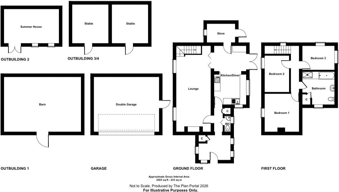 A Rare Purchase With An Approximate 1.77 Acre Plot & Rural Surroundings - Ham Green floorplan