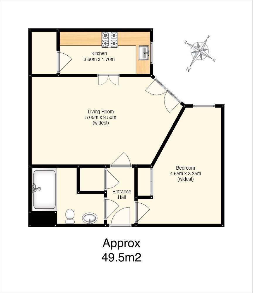 Flat 26 The Cedars, 2 Manse Road, Edinburgh, EH12 7SN floorplan