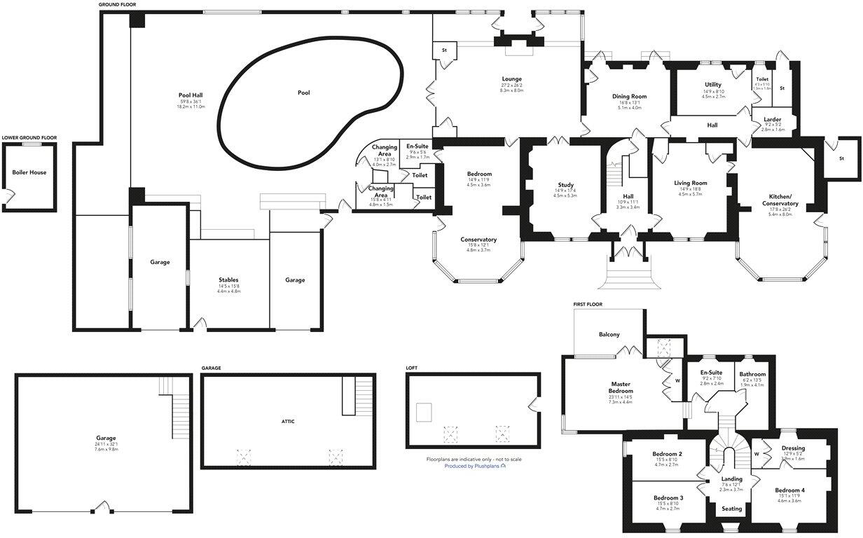 Clyde House and Gate House, Riverside Road, Kirkfieldbank, Lanark, South Lanarkshire, ML11 floorplan