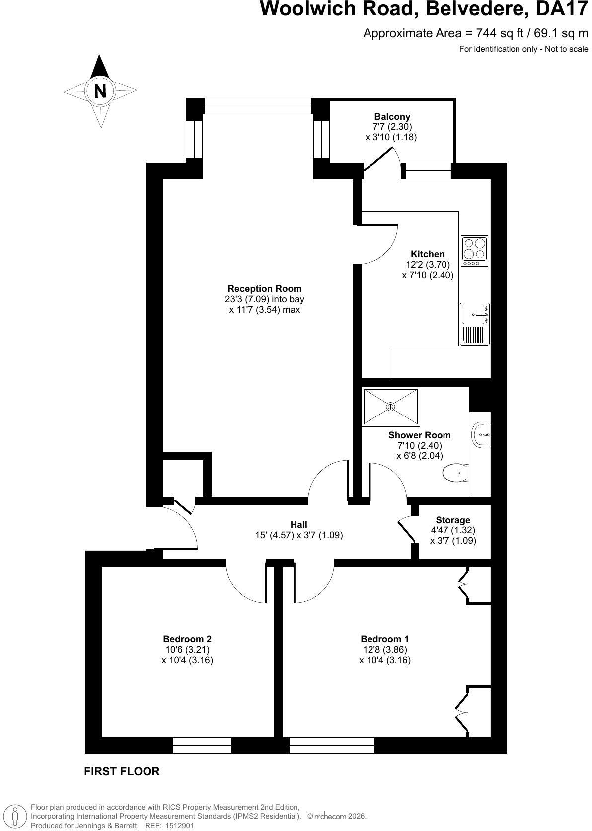 Woolwich Road, Belvedere, DA17 floorplan
