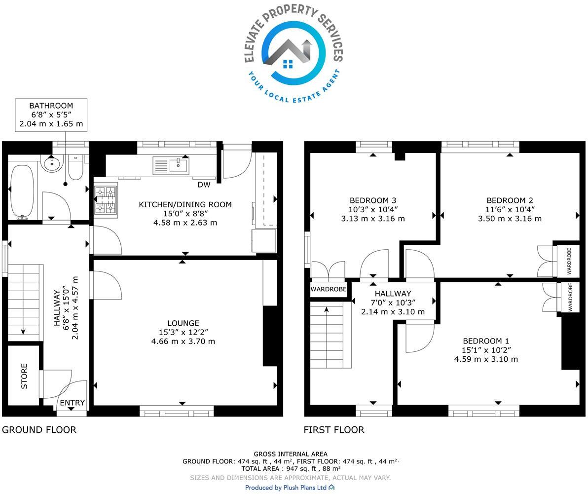 Livingstone Street, Linnvale, Clydebank floorplan