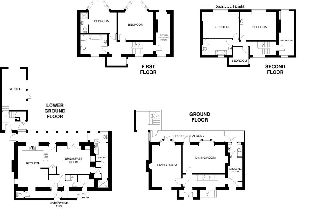 Radnor Cliff, Folkestone, Kent floorplan