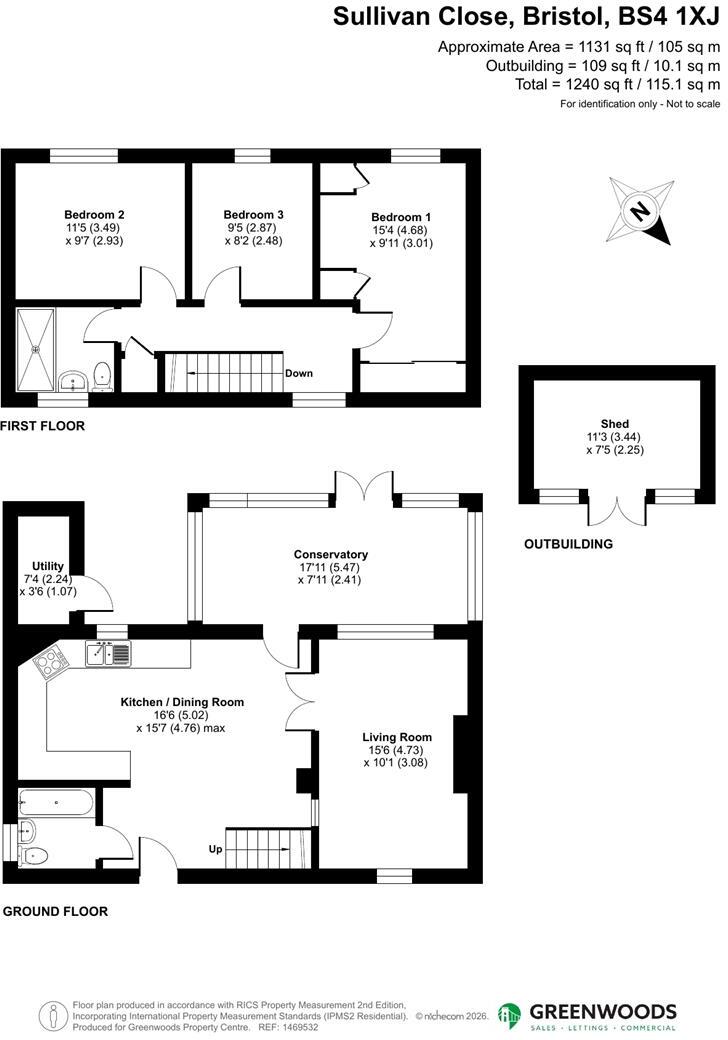 Sullivan Close, Knowle West, Bristol floorplan