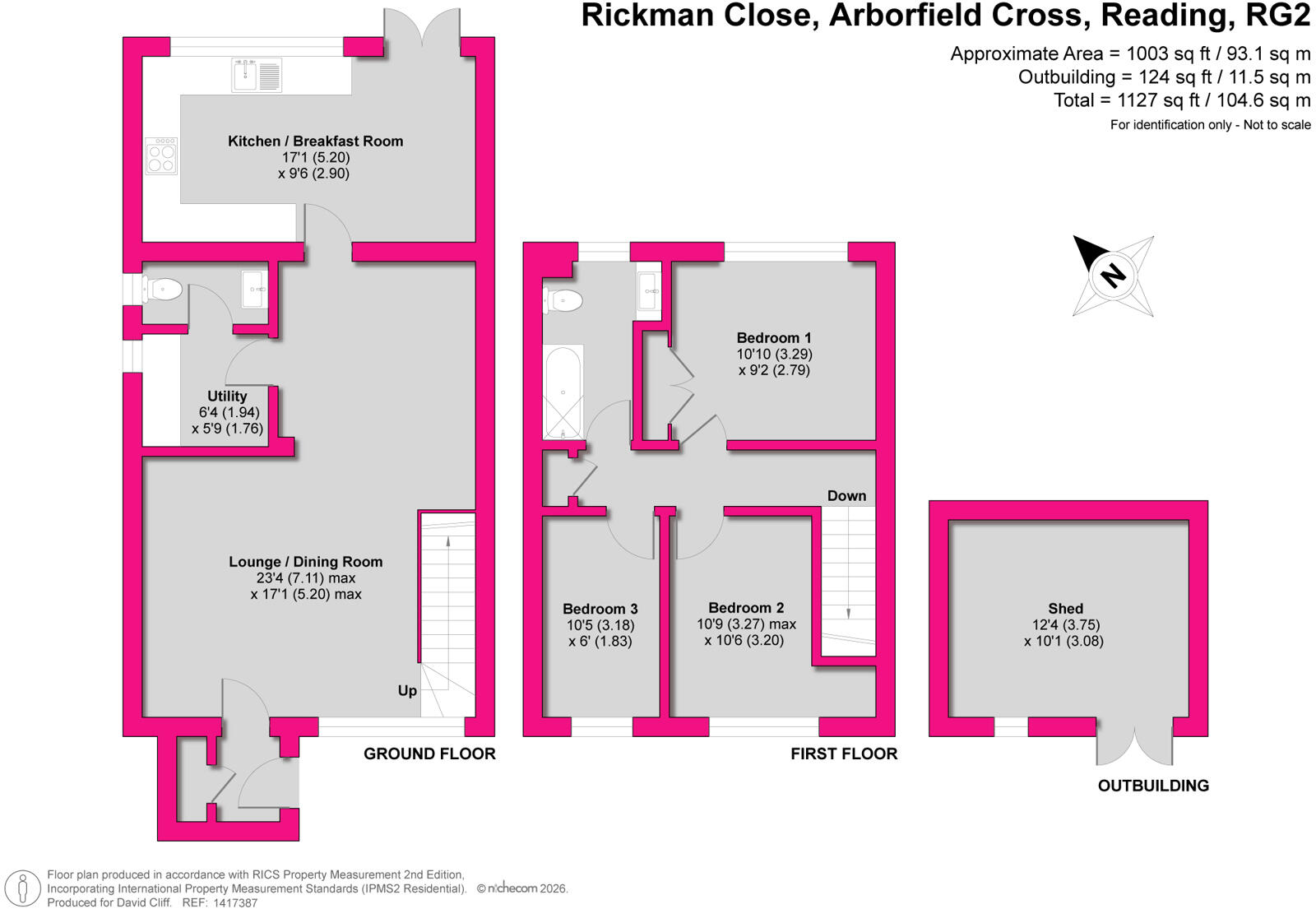 Rickman Close, Arborfield Cross, Reading, Berkshire, RG2 floorplan