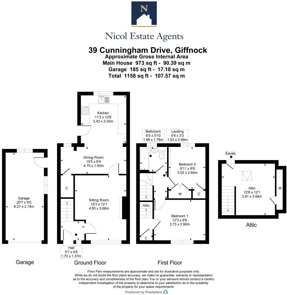 Cunningham Drive, Giffnock floorplan