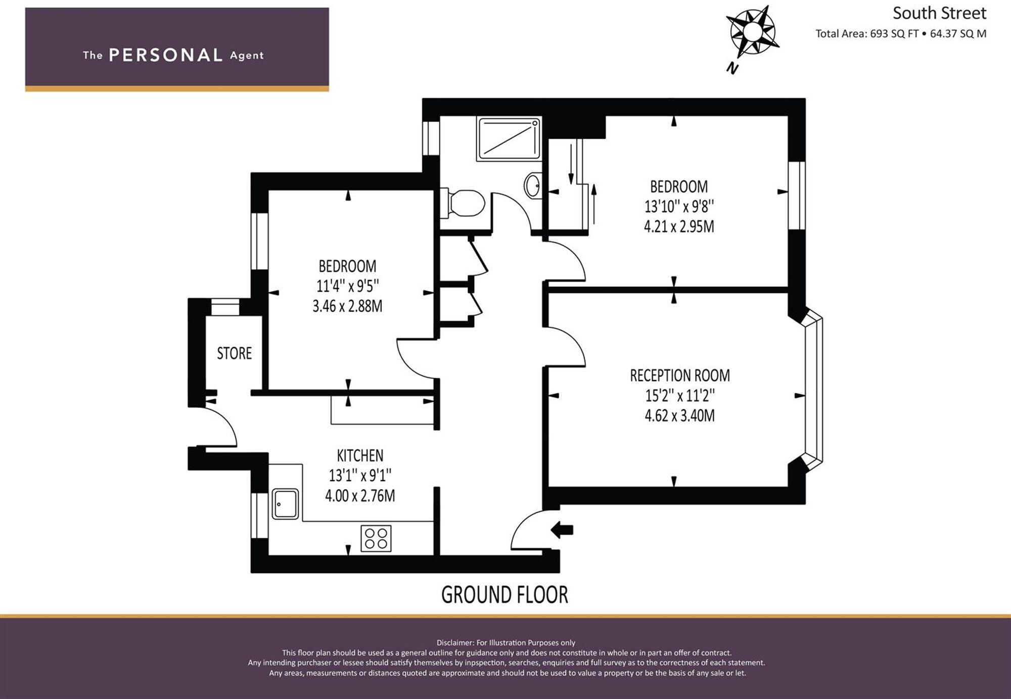 South Street, Epsom, KT18 floorplan