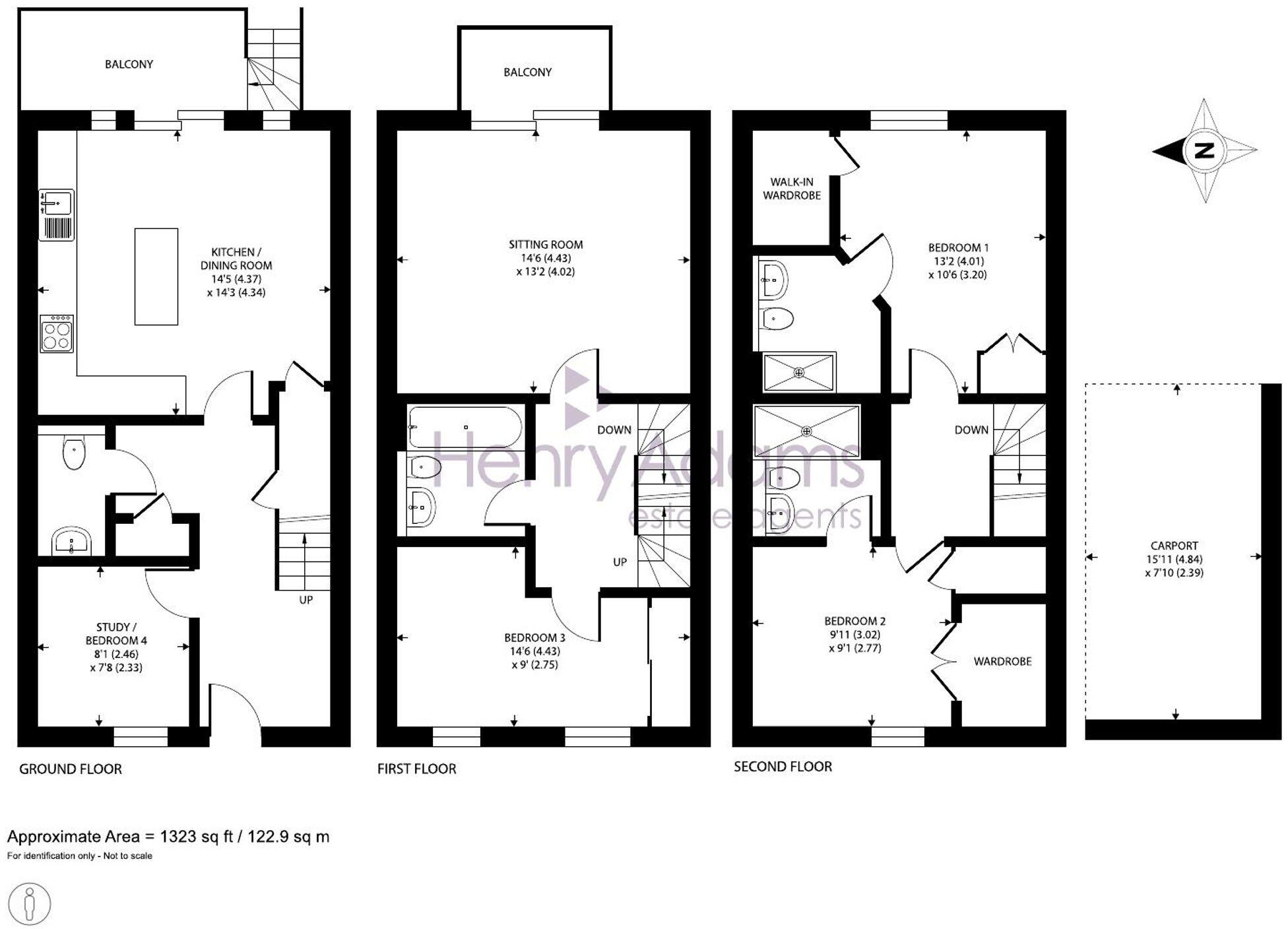 John Rennie Road, Chichester, PO19 floorplan