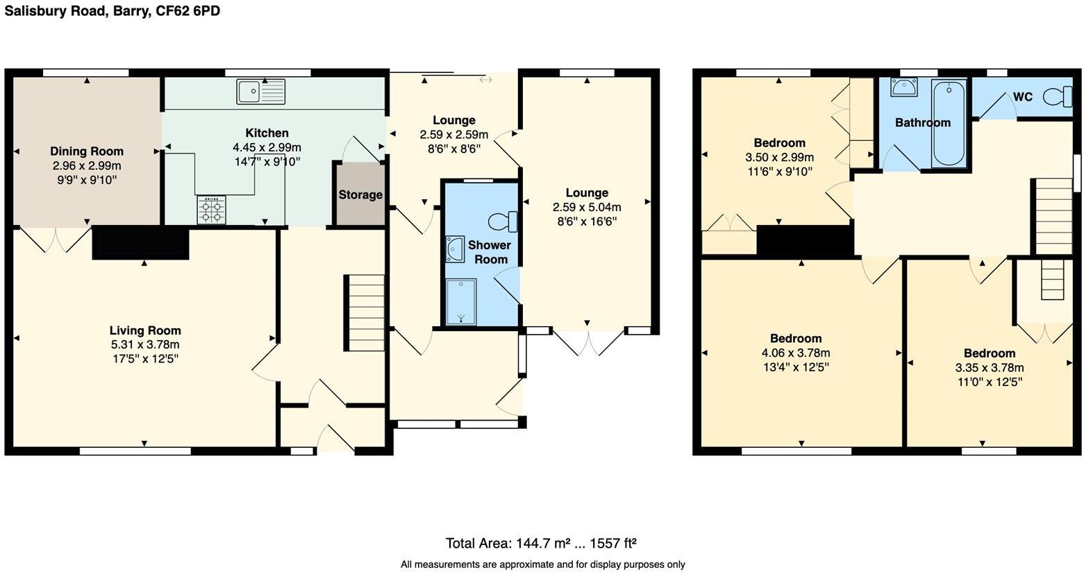 Salisbury Road, Barry floorplan