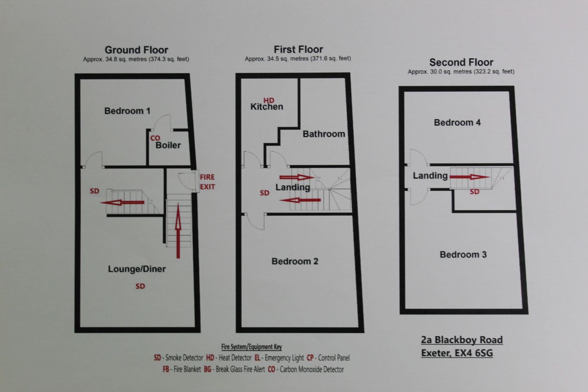 Blackboy Road, St James, Exeter floorplan