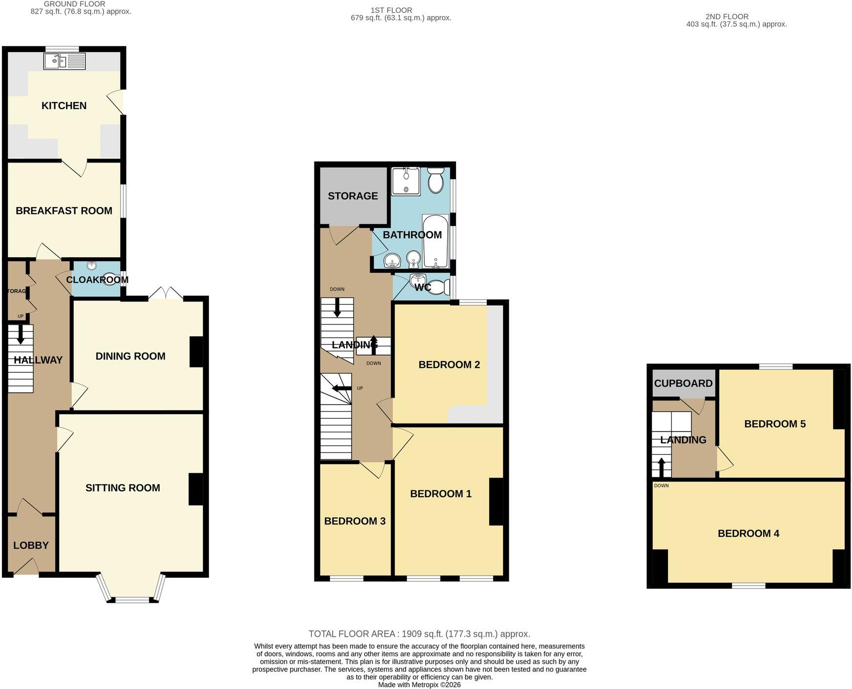 Durleigh Road, Bridgwater, TA6 floorplan