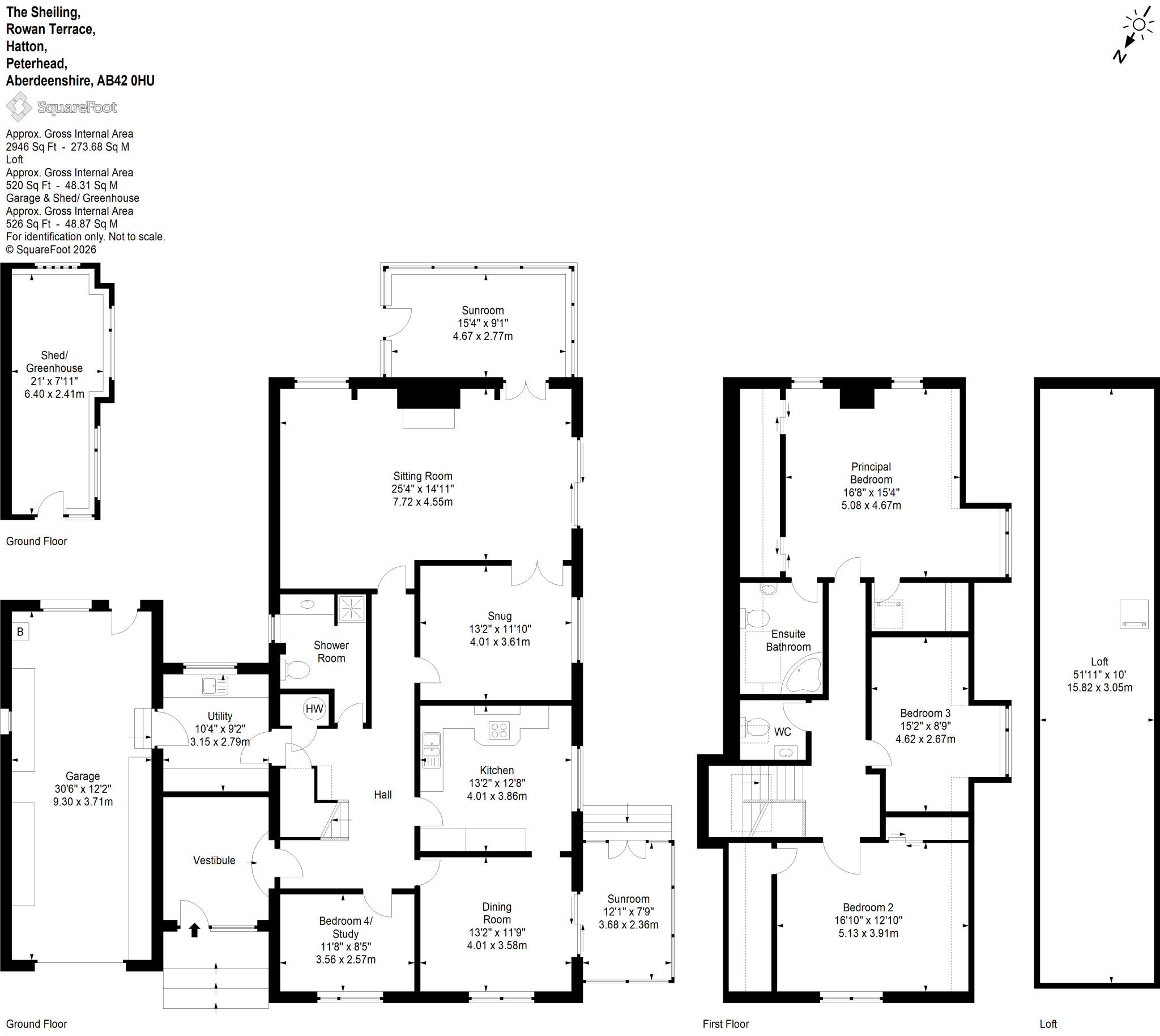 The Sheiling, Rowan Terrace, Hatton, Peterhead, Aberdeenshire, AB42 floorplan