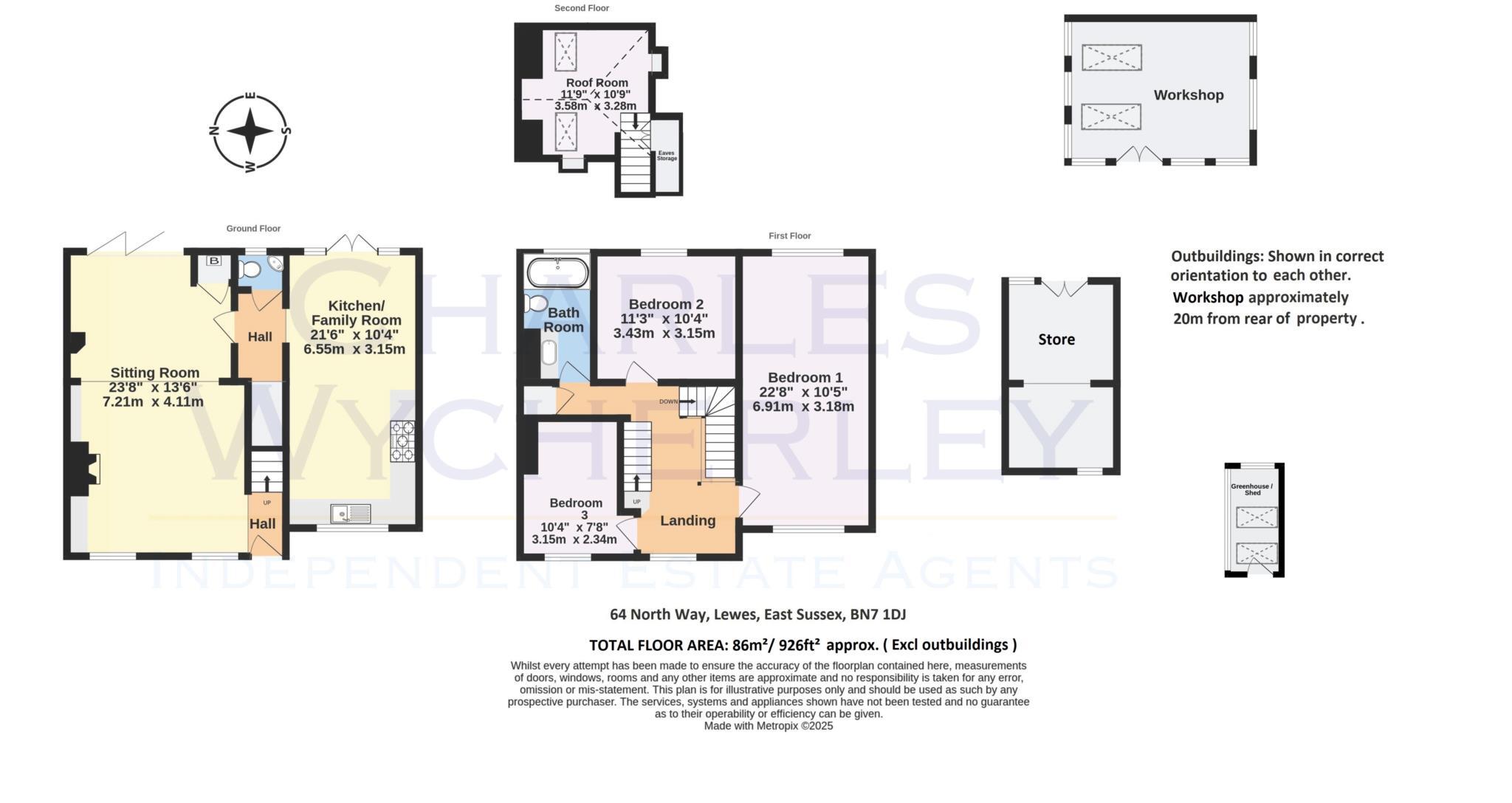 North Way, Lewes floorplan